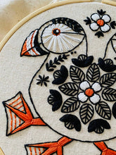 Load image into Gallery viewer, Hook, Line & Tinker | Puffin Complete Embroidery Kit
