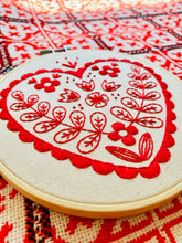 Load image into Gallery viewer, Hook, Line & Tinker | Nordic Heart Complete Embroidery Kit