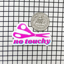 Load image into Gallery viewer, Feral Notions | No Touchy! Sewing Scissor And Quilting Vinyl Sticker