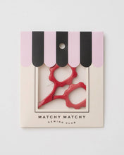 Load image into Gallery viewer, Red Scallop Handle Embroidery Scissors