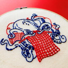 Load image into Gallery viewer, Hook, Line & Tinker | Octopus Knitting Complete Embroidery Kit