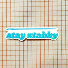 Load image into Gallery viewer, Feral Notions | Stay Stabby - Sewing Needle And Quilting Vinyl Sticker
