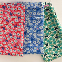 Load image into Gallery viewer, Backyard, brought to you by RSS designer Sarah Watts, features a vibrant color palette of blues and fuschia pinks and celebrates the flora, fauna and creatures found in our backyards. Available at globalfibershop.com.