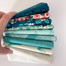 Load image into Gallery viewer, Backyard, brought to you by RSS designer Sarah Watts, features a vibrant color palette of blues and fuschia pinks and celebrates the flora, fauna and creatures found in our backyards. Available at globalfibershop.com.