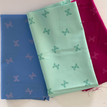 Load image into Gallery viewer, Backyard, brought to you by RSS designer Sarah Watts, features a vibrant color palette of blues and fuschia pinks and celebrates the flora, fauna and creatures found in our backyards. Available at globalfibershop.com.