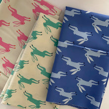 Load image into Gallery viewer, Backyard, brought to you by RSS designer Sarah Watts, features a vibrant color palette of blues and fuschia pinks and celebrates the flora, fauna and creatures found in our backyards. Available at globalfibershop.com.