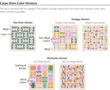 Load image into Gallery viewer, Carpe Diem Quilt Pattern | Eudaimonia Studio