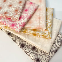 Load image into Gallery viewer, Sunbeam, brought to you by RSS designer Rashida Coleman Hall, features warm hues of pinks, peach and gold - certain to make you "beam." Available at globalfibershop.com