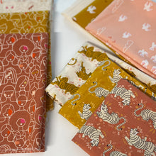 Load image into Gallery viewer, Sunbeam, brought to you by RSS designer Rashida Coleman Hall, features warm hues of pinks, peach and gold - certain to make you "beam." Available at globalfibershop.com