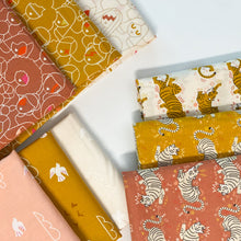 Load image into Gallery viewer, Sunbeam, brought to you by RSS designer Rashida Coleman Hall, features warm hues of pinks, peach and gold - certain to make you "beam." Available at globalfibershop.com