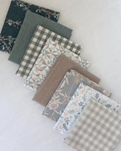 Load image into Gallery viewer, Collection of fabric swatches with various patterns on a light background