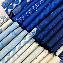 Load image into Gallery viewer, Water from Ruby Star Society, features hero prints and blenders from your favorite Ruby Star Society designers, reimagined in liquid blue hues. Available at globalfibershop.com.