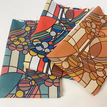 Load image into Gallery viewer, Cloud 9 has partnered with the Frank Lloyd Wright foundation to bring his contemporary modern design to printed textiles. March Balloons is available at globalfibershop.com.