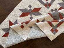 Load image into Gallery viewer, 2024 Suzy Sampler Quilt in Red and Grey Wildflower Wovns by globalfibershop.com.