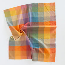 Load image into Gallery viewer, When you think light and cheery, think Lumiere. Fableism Supply Co.'s brand new wide-width 100% cotton collection with rainbows galore. Made with the apparel sewist in mind, they created these sunshiny cottons in a sweeping bouquet of prismatic rainbow color. Go bold or go retro! These wide width plaids and checkers will make for dazzling pieces. Available at globalifbershop.com.