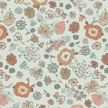 Load image into Gallery viewer, This nostalgic, modern vintage collection by Elizabeth Chappell features airy florals and timeless elements with tints of sweet pinks, creams, warm blues, and rustic reds. Available at globalfibershop.com.