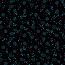 Load image into Gallery viewer, Backyard, brought to you by RSS designer Sarah Watts, features a vibrant color palette of blues and fuschia pinks and celebrates the flora, fauna and creatures found in our backyards. Available at globalfibershop.com.