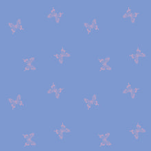 Load image into Gallery viewer, Backyard, brought to you by RSS designer Sarah Watts, features a vibrant color palette of blues and fuschia pinks and celebrates the flora, fauna and creatures found in our backyards. Available at globalfibershop.com.