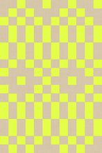 Load image into Gallery viewer, Pattern of alternating light brown and bright yellow squares