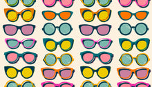 Load image into Gallery viewer, Multi-color sunglasses on white background. From Poolside Too by Ruby Star Society. Available at globalfibershop.com.