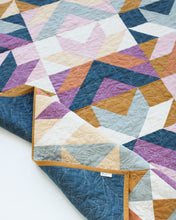Load image into Gallery viewer, Colorful quilt with geometric pattern on a white background
