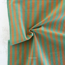 Load image into Gallery viewer, Sun Stripes, our latest two color cotton stripe fabric collection featuring an array of dazzling colors plucked from our earthy palette. From Fableism Supply Co. available at globalfibershop.com.