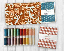 Load image into Gallery viewer, Aurifil's brand new 100% cotton 8wt thread in 20 brilliant hues is curated by Suzy Quilts. Available at globalfibershop.com.