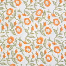Load image into Gallery viewer, Floral patterned fabric with 'Fableism' branding on a white background. Indian Block Prints available at globalfibershop.com.