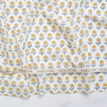 Load image into Gallery viewer, Indian Block Prints: Cottage | Flowerling in Yellow