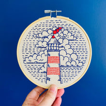 Load image into Gallery viewer, Hook, Line & Tinker | Lighthouse Complete Embroidery Kit