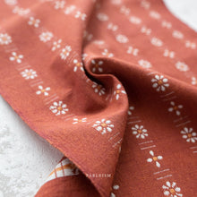 Load image into Gallery viewer, Introducing the Forest Forage collection by Fableism Supply Company. Fablism's newest group of wovens features 2 new basics, Daisies and Honeycomb, in their signature earth-tone shades. These wovens are excellent staples in quilting, homewares and apparel. Available at globalfibershop.com.