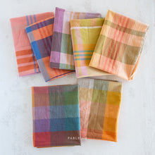 Load image into Gallery viewer, When you think light and cheery, think Lumiere. Fableism Supply Co.'s brand new wide-width 100% cotton collection with rainbows galore. Made with the apparel sewist in mind, they created these sunshiny cottons in a sweeping bouquet of prismatic rainbow color. Go bold or go retro! These wide width plaids and checkers will make for dazzling pieces. Available at globalifbershop.com.