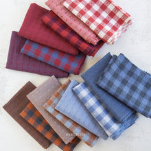 Load image into Gallery viewer, The Queen of Hearts has arrived and she’s got 14 beautiful new heart ginghams and dobby hearts in the most wearable colors! For the first time ever, at 55” wide, these whimsical cottons are perfect for Valentines apparel fabrics and also still the 100% cotton our quilters and crafters have come to love. Available at globalfibershop.com.