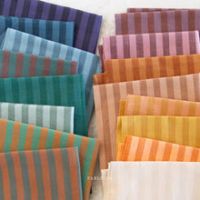 Load image into Gallery viewer, Sun Stripes, our latest two color cotton stripe fabric collection featuring an array of dazzling colors plucked from our earthy palette. From Fableism Supply Co. available at globalfibershop.com.