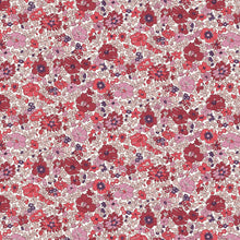 Load image into Gallery viewer, Flower Show Botanical Jewel from Liberty of London fabrics transports us to a magical garden oasis, planted with the prettiest shades of roses, lavender, dahlias in rich, vivid jewel tones that resemble semi-precious stones. Available at globalfibershop.com.
