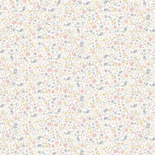 Load image into Gallery viewer, Flower Show Pebble offers a fresh approach to a neutral palette –Soft moss greens, buttercup yellows and pale blush pinks sit harmoniously against cooler greys and charcoals. Flower Show Pebble from Liberty of London is sold at globalfibershop.com.