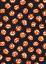 Load image into Gallery viewer, Haunted House | Pumpkin faces on black