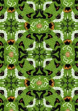 Load image into Gallery viewer, Haunted House | Hats, cats & bats on green