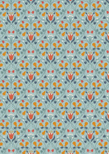 Load image into Gallery viewer, Wintertide | Pear Hearts with copper metallic on light blue