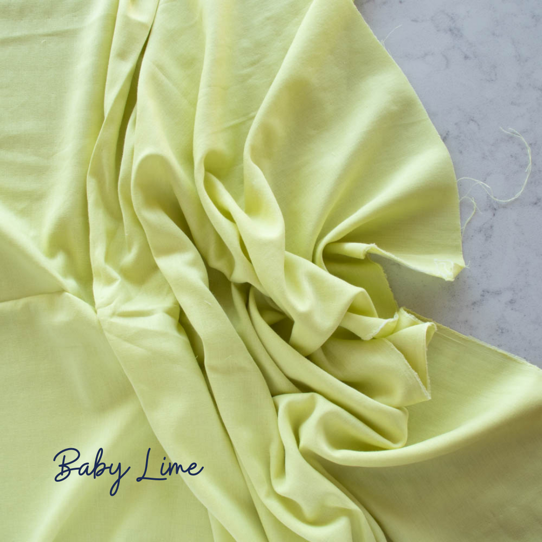Solid Double Gauze | Birch Fabrics - Baby Lime