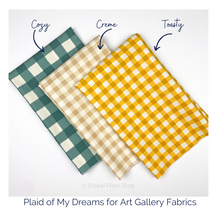 Load image into Gallery viewer, Small Plaid of my Dreams by Maureen Cracknell - Creme