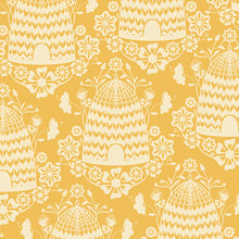 Load image into Gallery viewer, Honey Fusion by Art Gallery Fabrics sold at globalfibershop.com. Indulge your wanderlust in a field of wild daisies as bees buzz quietly overhead. Step into summer with this modern mix of fresh florals, modern geometrics and cheerful plaids.In sun kissed tones of honey, marigold and lemony yellow this collection stirs the senses.