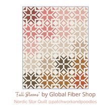 Load image into Gallery viewer, Fall Blooms for Nordic Star and Wonderie Quilts by Patchwork and Poodles