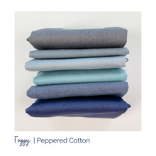 Load image into Gallery viewer, Global Fiber burated bundles group the Peppered Cotton collection into 7 color-ways.&nbsp; These bundles make wonderful stash-builders and&nbsp;are the perfect&nbsp;foundation for your favorite patchwork quilt-top.
