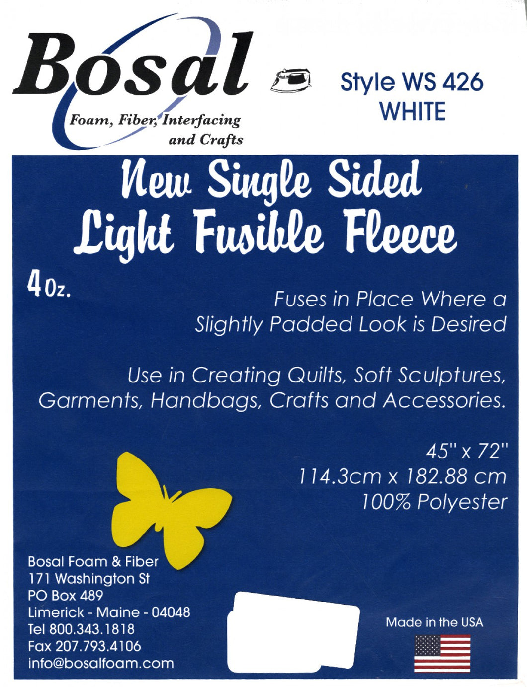 Fusible Fleece | Light-weight, Single-Sided