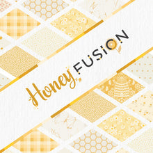 Load image into Gallery viewer, Honey Fusion by Art Gallery Fabrics sold at globalfibershop.com. Indulge your wanderlust in a field of wild daisies as bees buzz quietly overhead. Step into summer with this modern mix of fresh florals, modern geometrics and cheerful plaids.In sun kissed tones of honey, marigold and lemony yellow this collection stirs the senses.