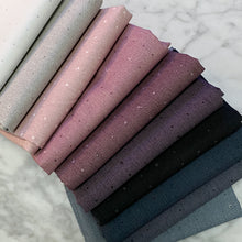 Load image into Gallery viewer, Seedling from Katarina Roccella for Art Gallery Fabrics features 10 subtle basics in beautifully mood violet blue ombre. Available at globalfibershop.com