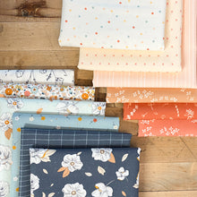 Load image into Gallery viewer, Memories of Elizabeth’s mother, Gayle Loraine, are brought to life in this nostalgic collection of delicate florals and timeless elements. Wildflowers abound in tints of sweet pink, cream, and warm rustic reds. Available at globalfibershop.com.