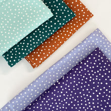 Load image into Gallery viewer, Happiest Dots from RJR Studio feature classic white polka dot prints on a backdrop of modern hues. Sold at globalfibershop.com.