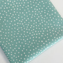 Load image into Gallery viewer, Happiest Dots from RJR Studio feature classic white polka dot prints on a backdrop of modern hues. Sold at globalfibershop.com.